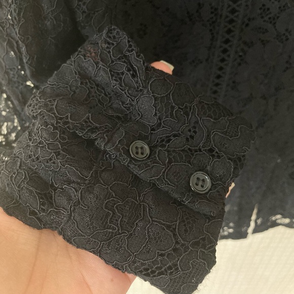 ZARA Lace Shirt with Cutwork Detailing - Picture 10 of 10